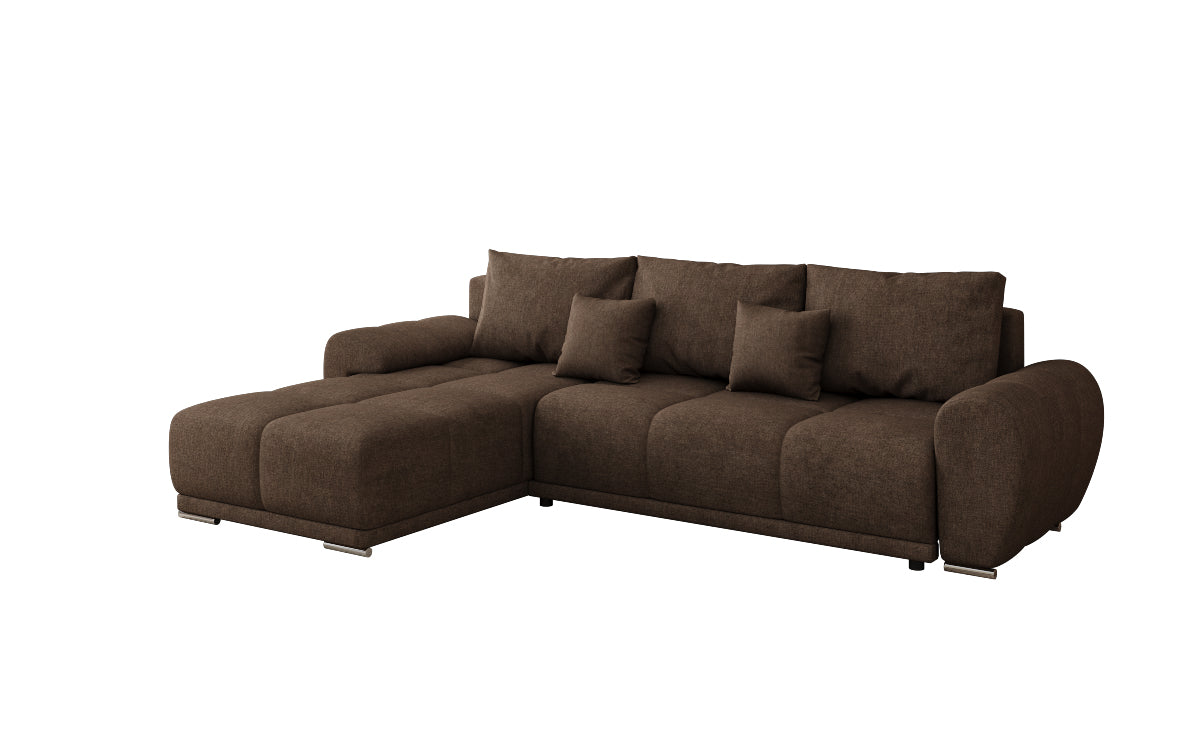 Designer Sofa Leni L mit Schlaf- und Klappfunktion in Stoff