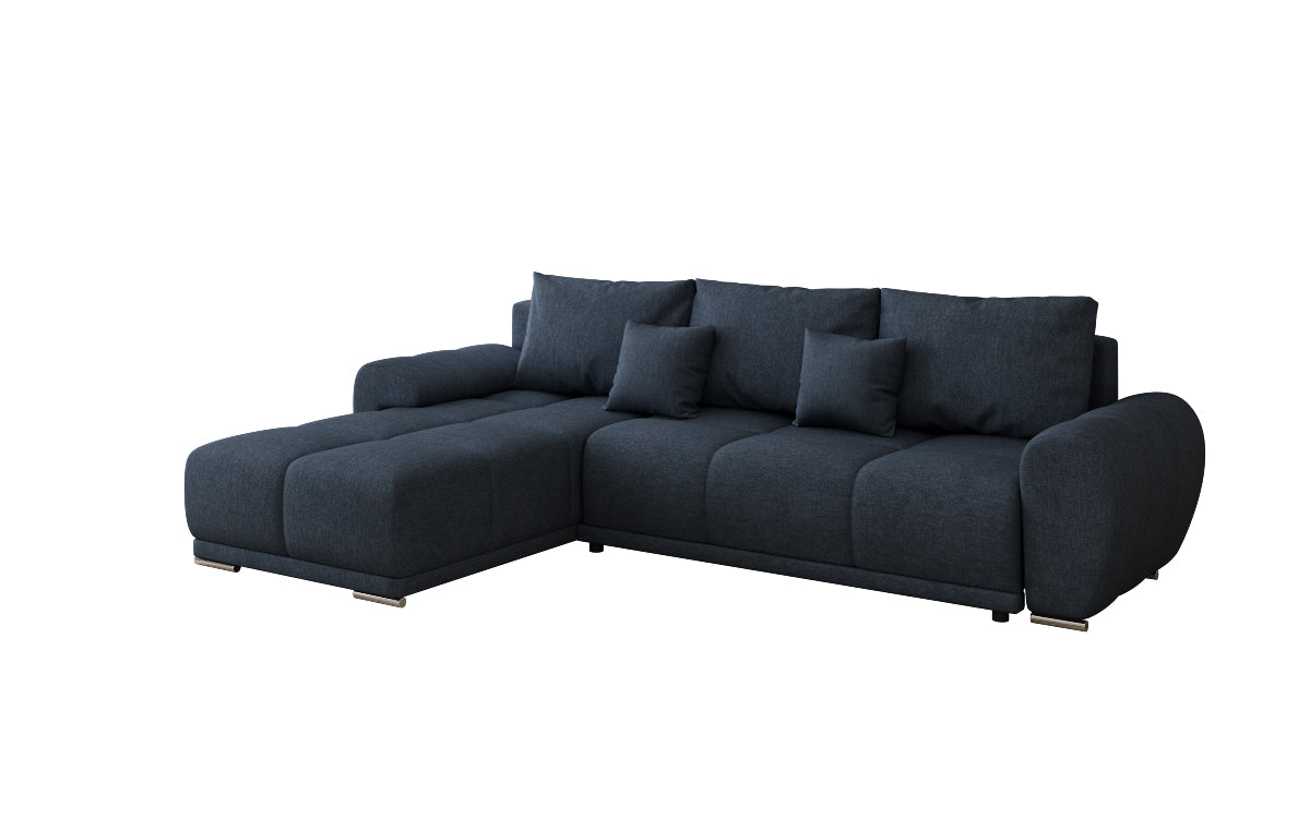 Designer Sofa Leni L mit Schlaf- und Klappfunktion in Stoff