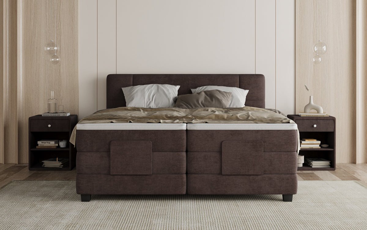 Boxspringbett Noela Samt elektrisch verstellbar