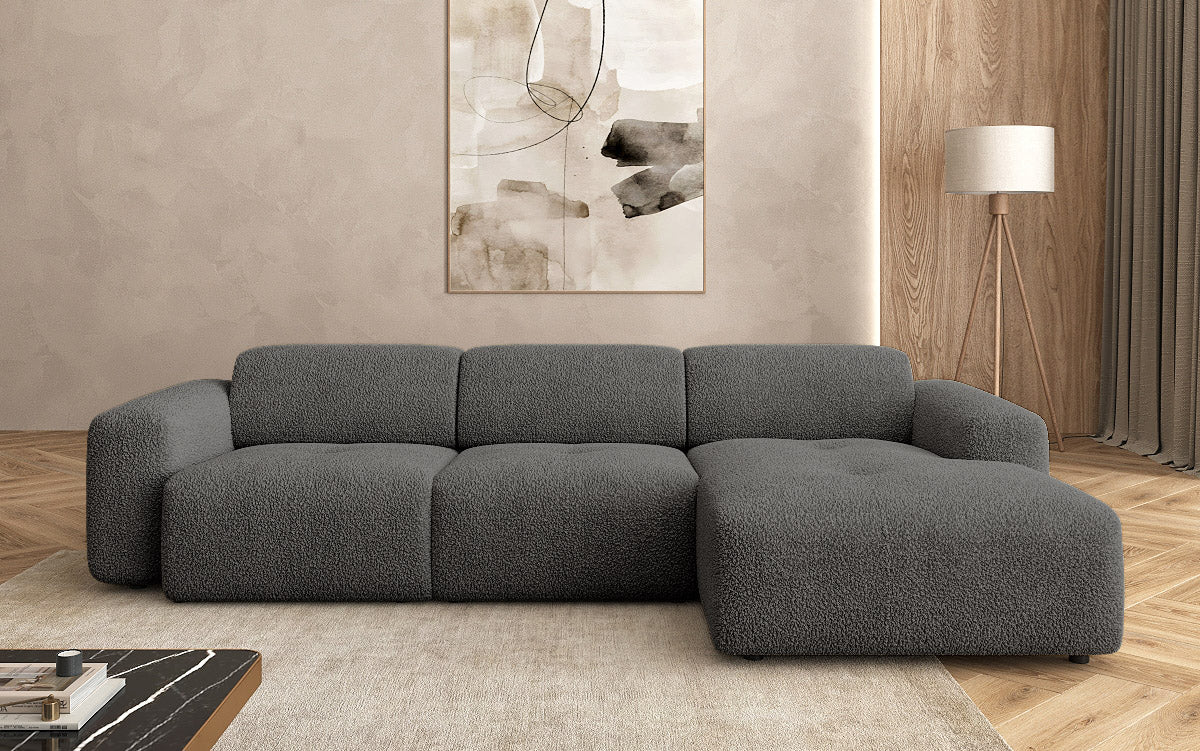 Designer L Sofa Calm in Bouclé