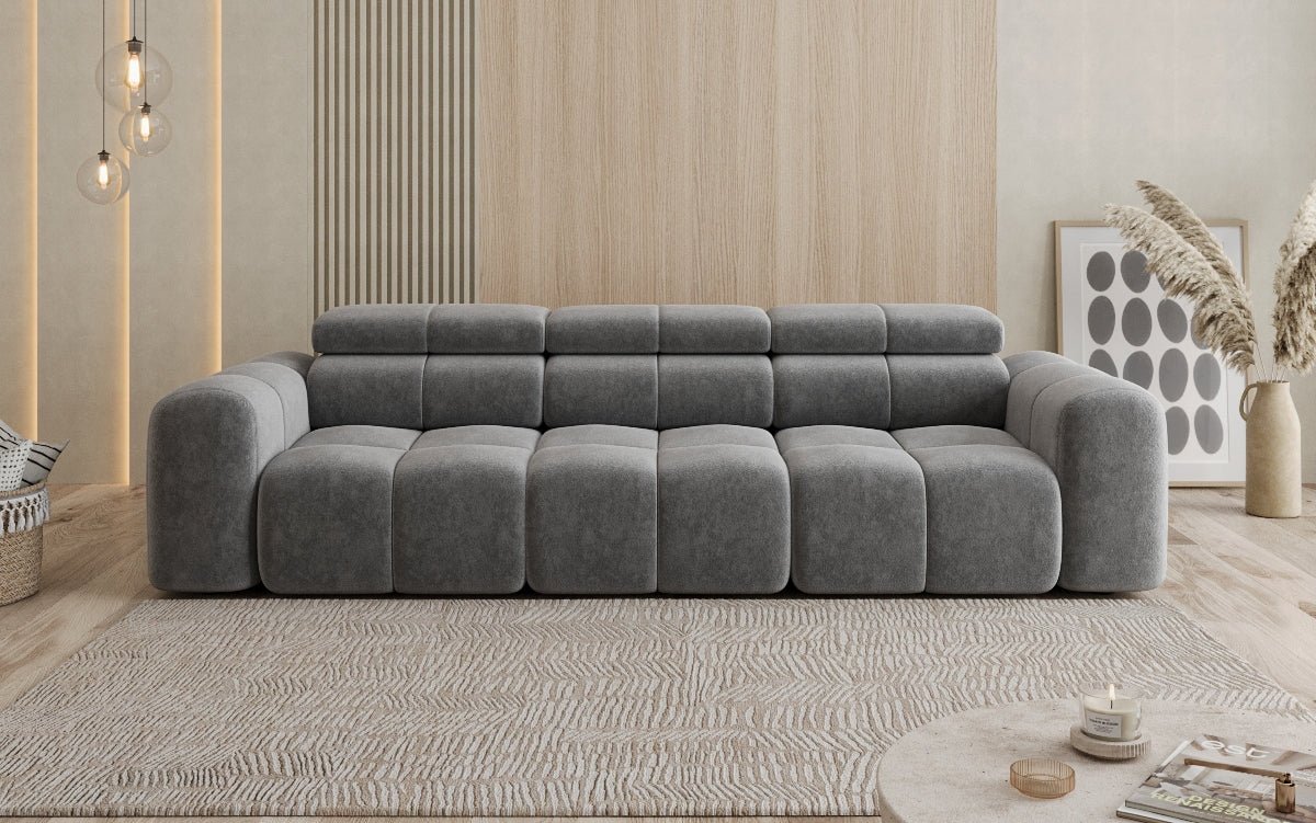 Designer Sofa 3 Sitzer Mia in Chenille