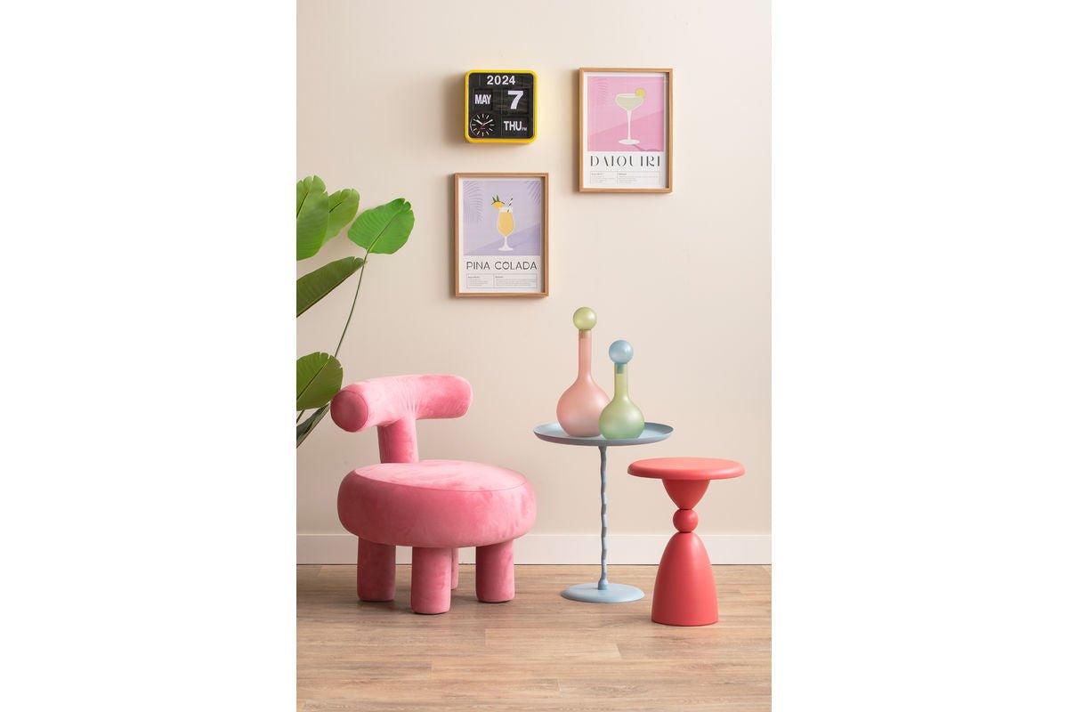 Beistelltisch Bandicoot – aus Eisen und Korkenzieher Säule