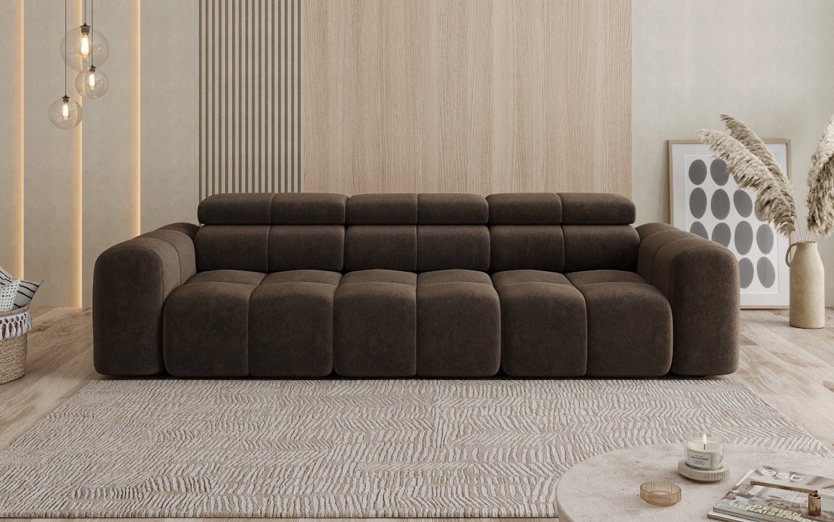 Designer Sofa 3 Sitzer Mia in Chenille