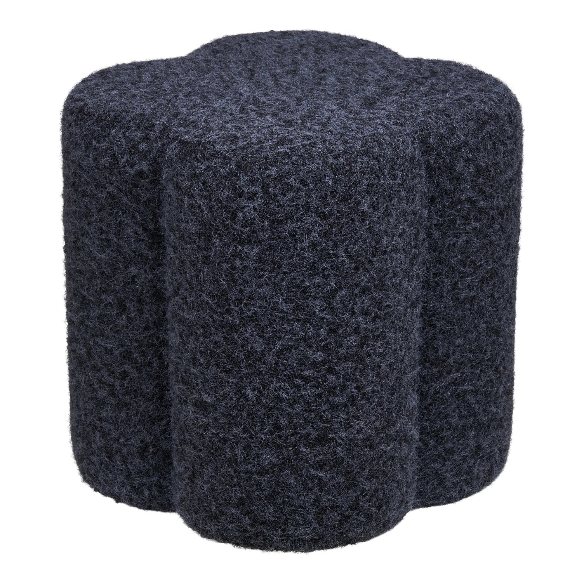 Beistellhocker Mercury - aus blauem Polyester