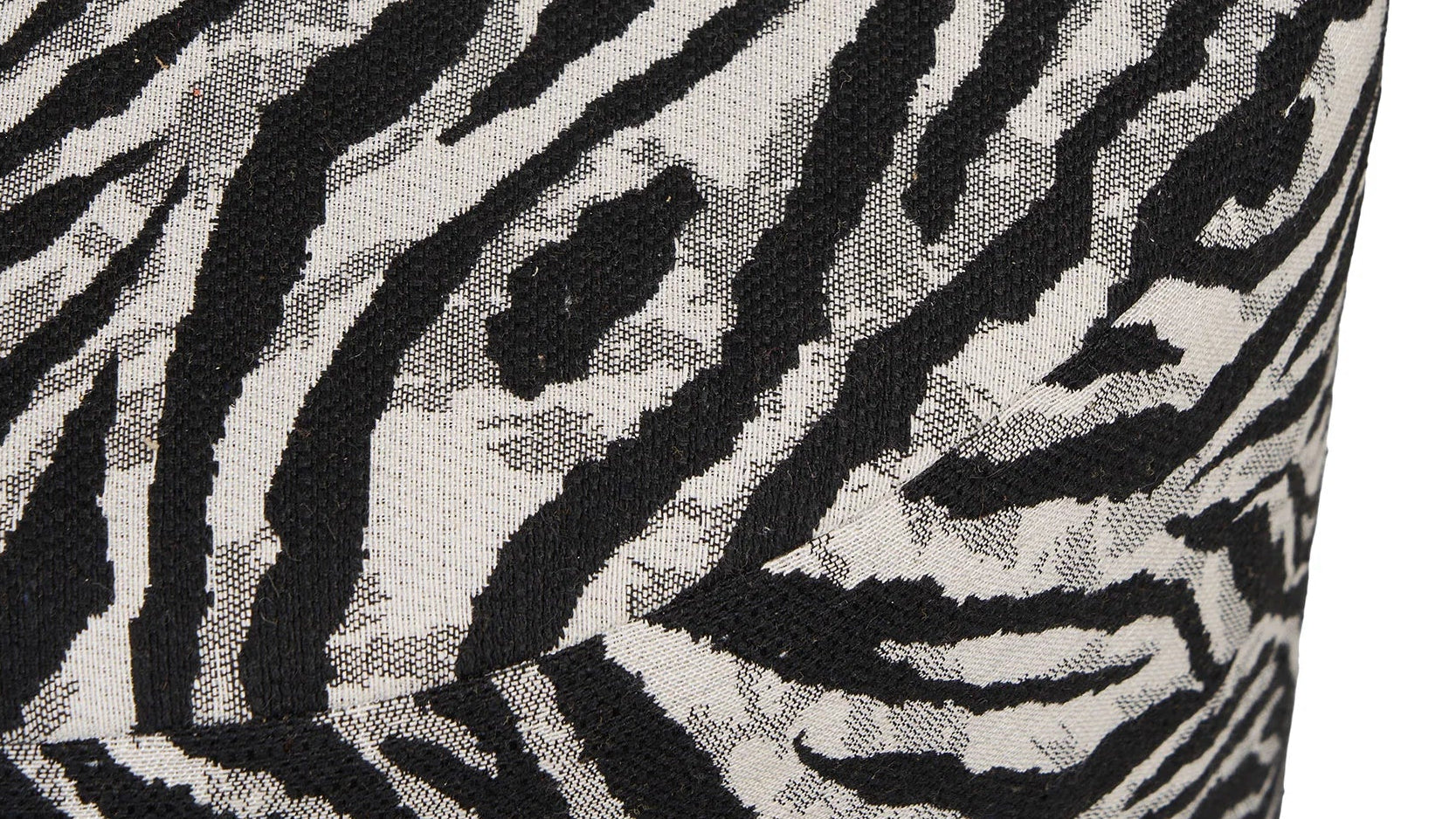 Beistellhocker Kim - in Zebraoptik