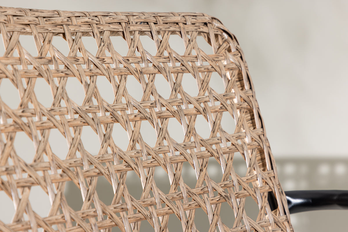 Loungeset Marocco - Rückenlehnen und Sitzflächen aus Naturrattan