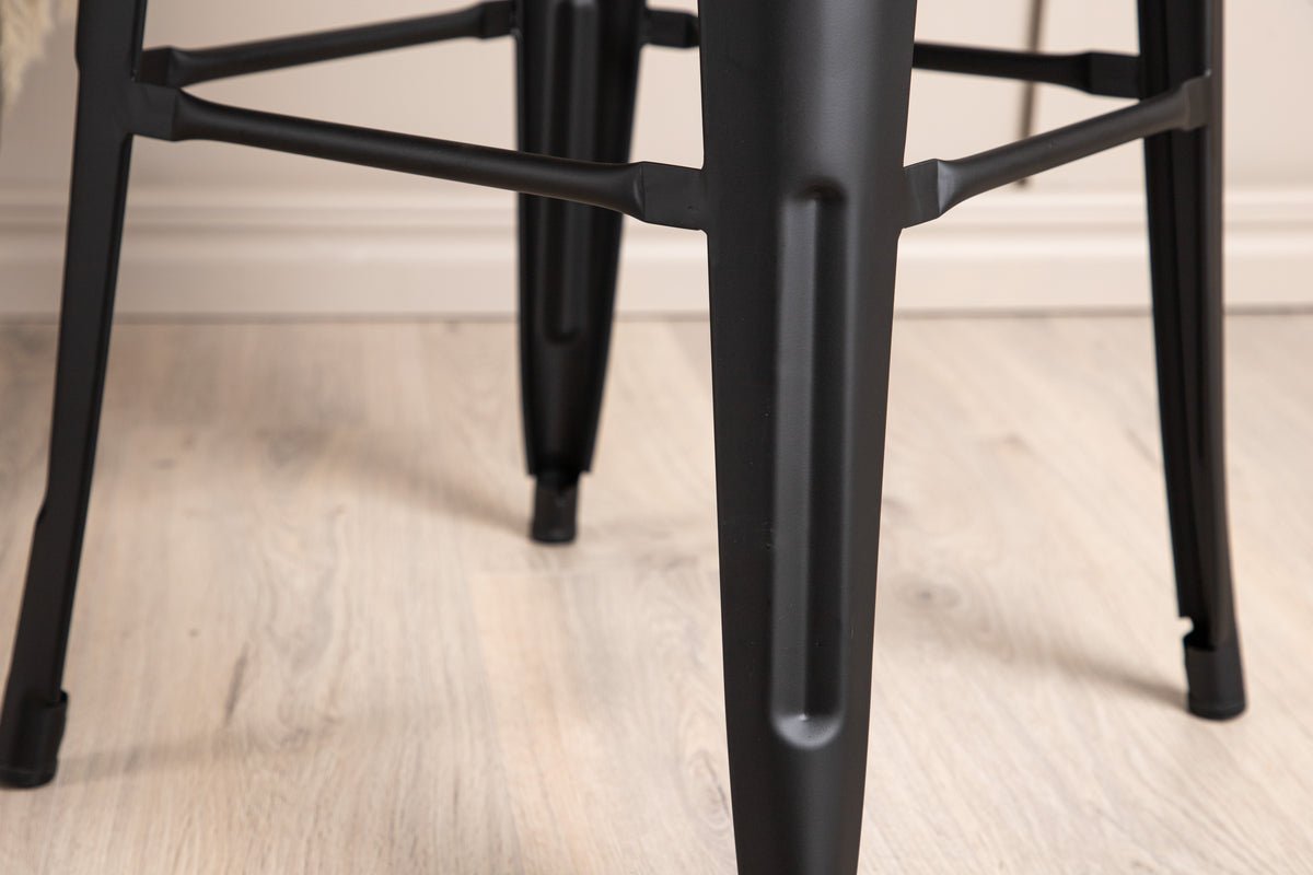 4er Set - Barhocker Inzersdorf - Robust aus Stahl in 2 Farben