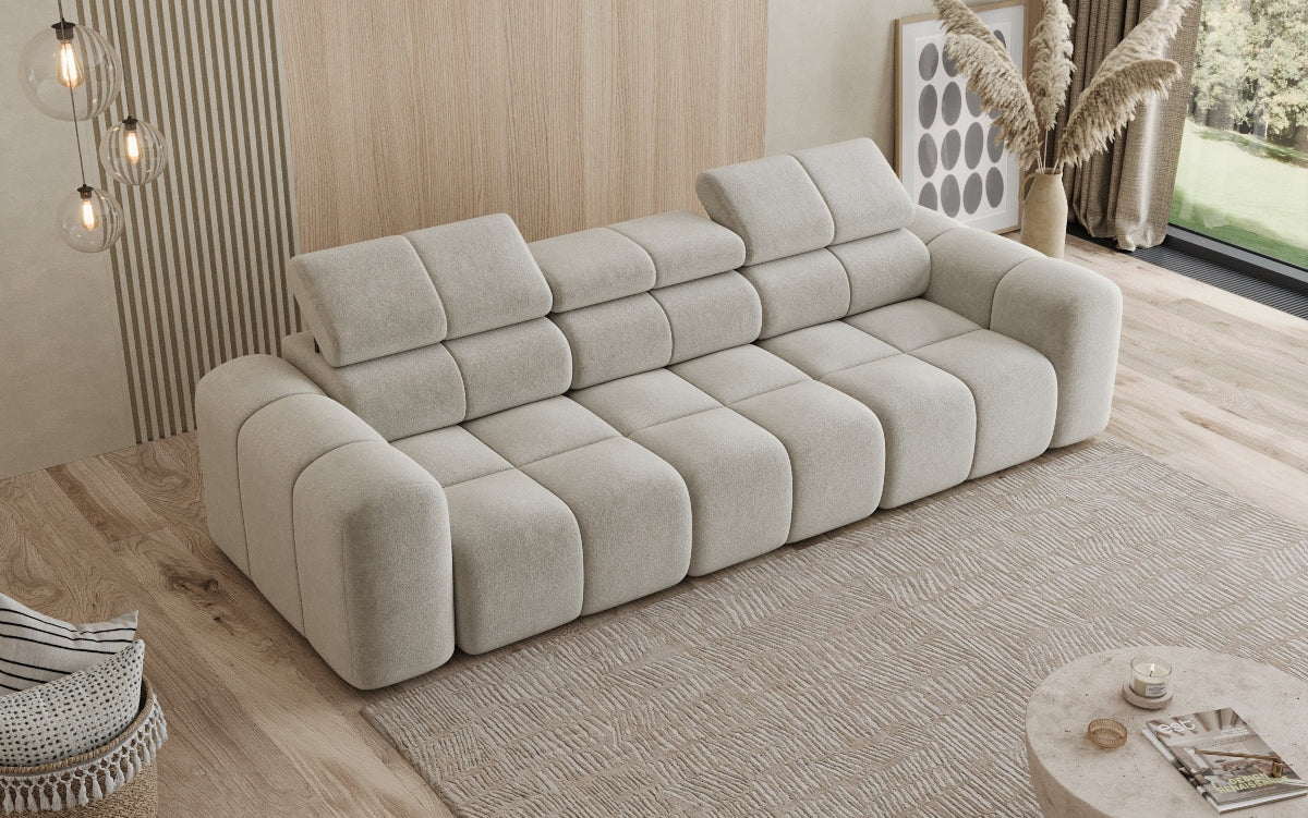 Designer Sofa 3 Sitzer Mia in Chenille
