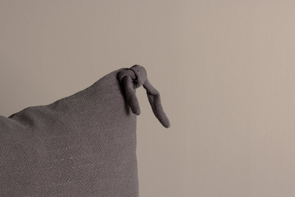 Kissenbezug Ambiente - 40x40 cm in Beige, Dunkelgrau und Weiß