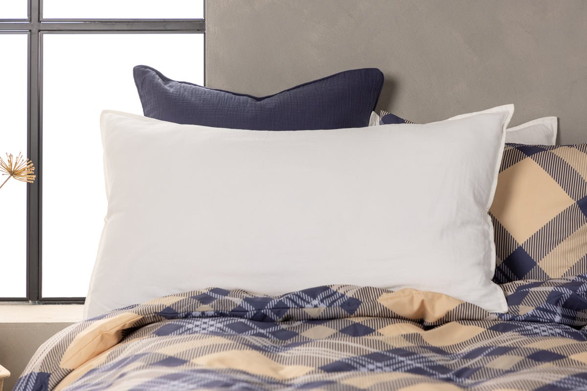 Kissenbezug Hygge - 50x90 cm in Braun, Beige und Weiß aus 100% Baumwolle