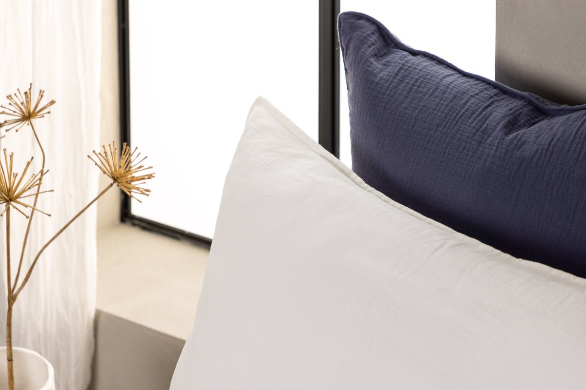 Kissenbezug Hygge - 50x90 cm in Braun, Beige und Weiß aus 100% Baumwolle