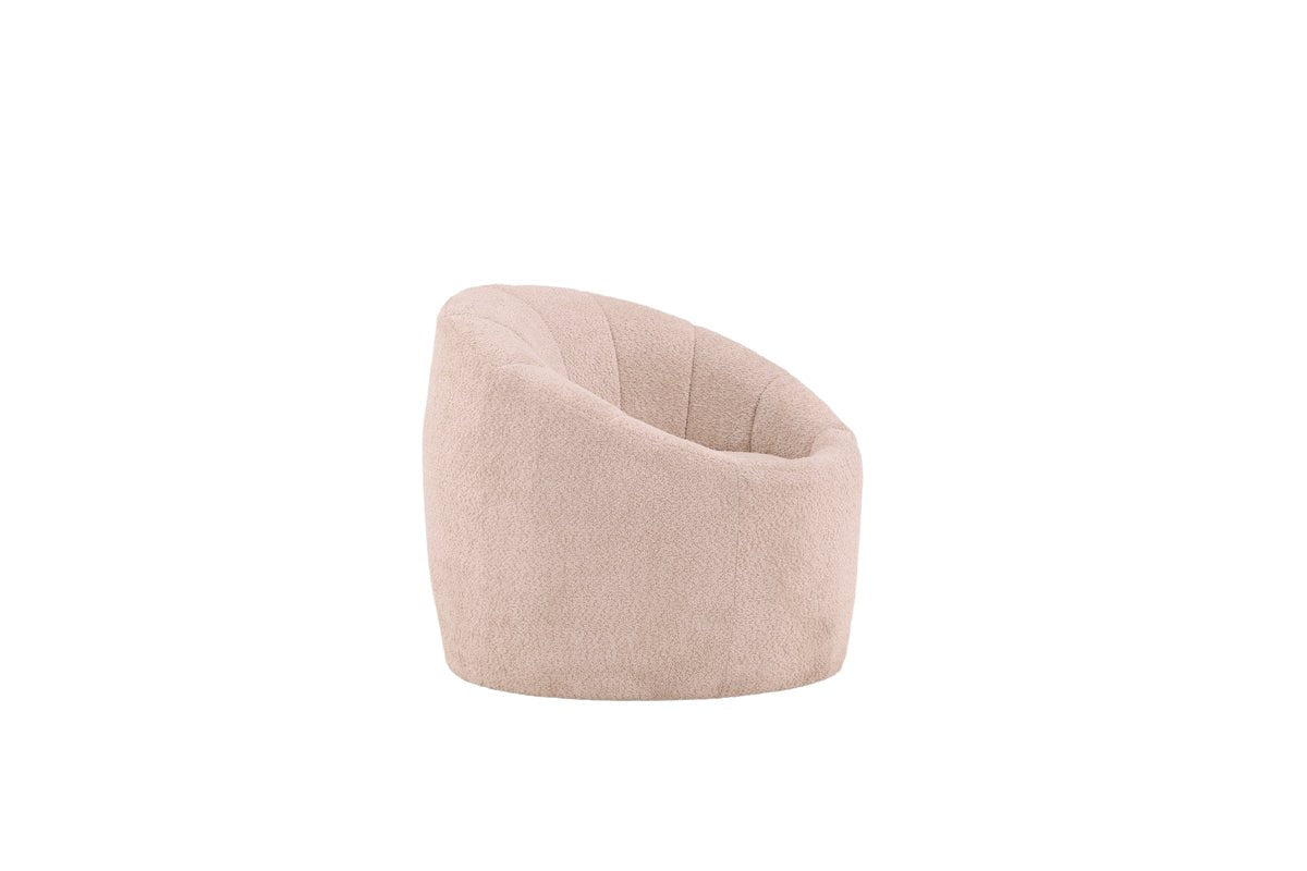 Sessel Effi - mit beigem Polyesterbezug