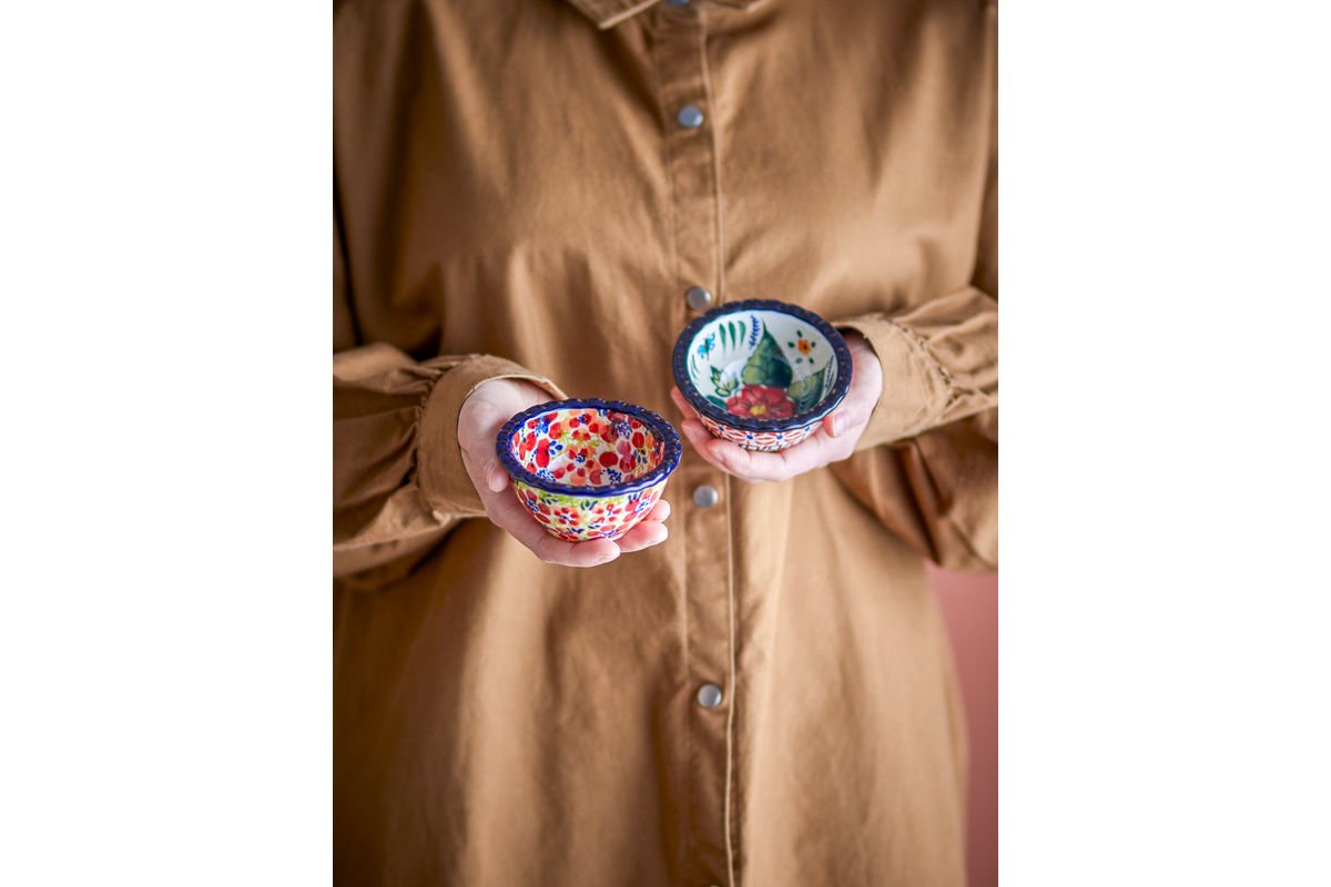 Schalen-Set „Floria“ – Buntes Steingut (2-teilig)