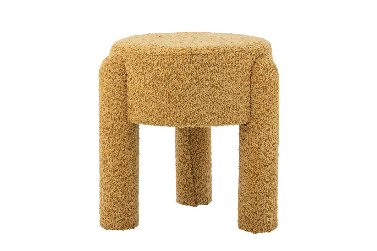 Beistellhocker Bini – Dekorativer Hocker in Gelb