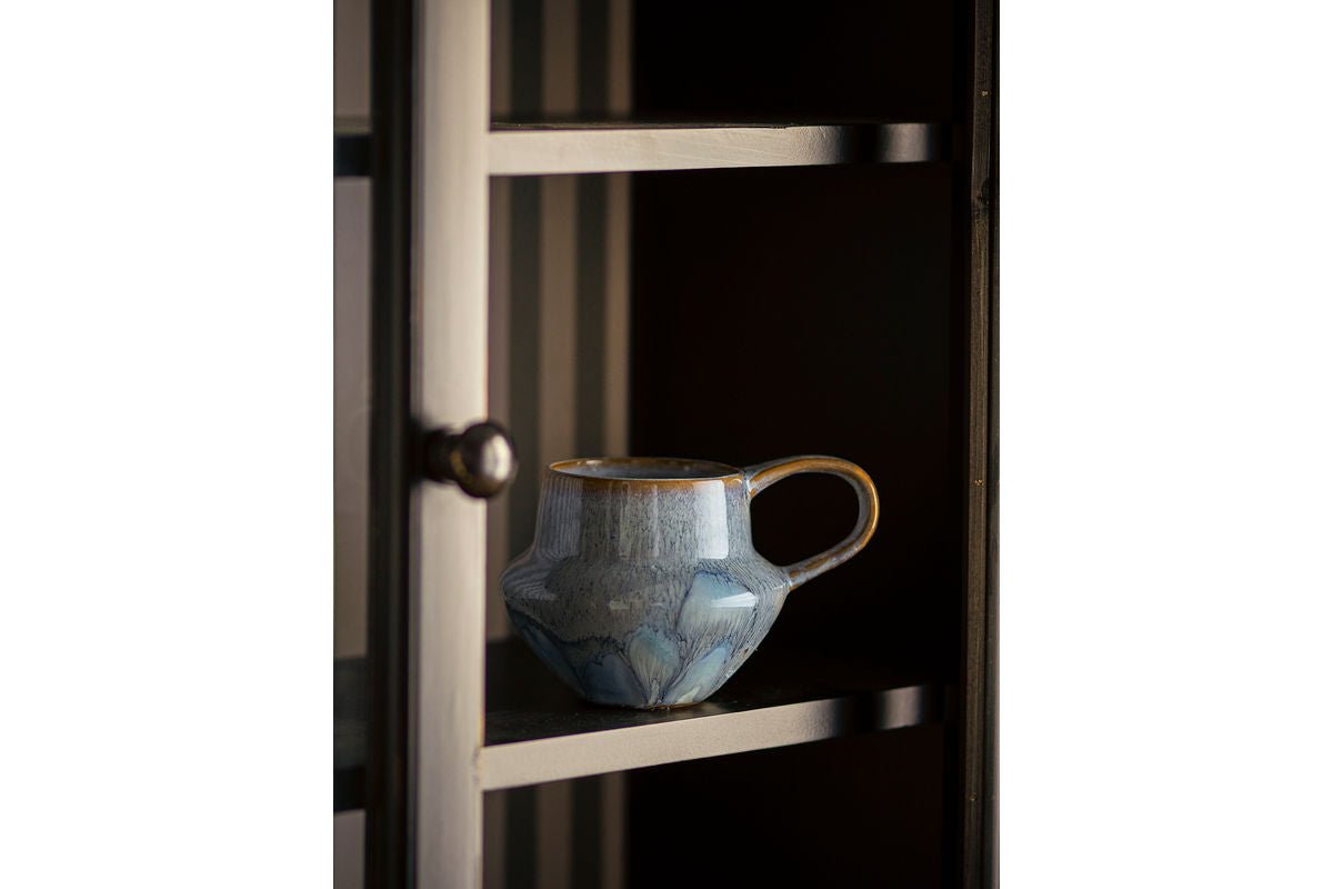 Becher-Set „Elvion“ – Blaues Steingut (4-teilig)