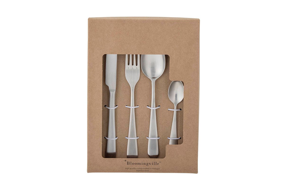 Besteck-Set Aurel – Edelstahl mit matter Silberoberfläche