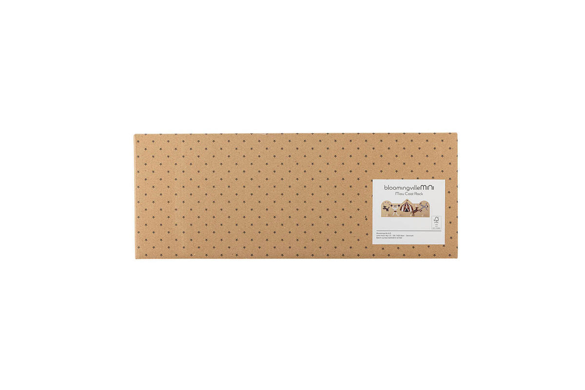 Kinder-Garderobe Naomi - bunte Wandgarderobe mit Zirkusmotiv für Kinderzimmer