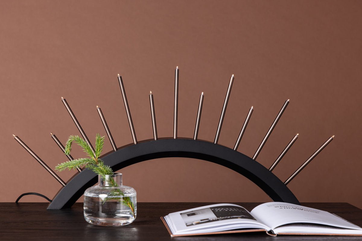 Weihnachtsbeleuchtung Luma - Rundbogen Beige oder Schwarz