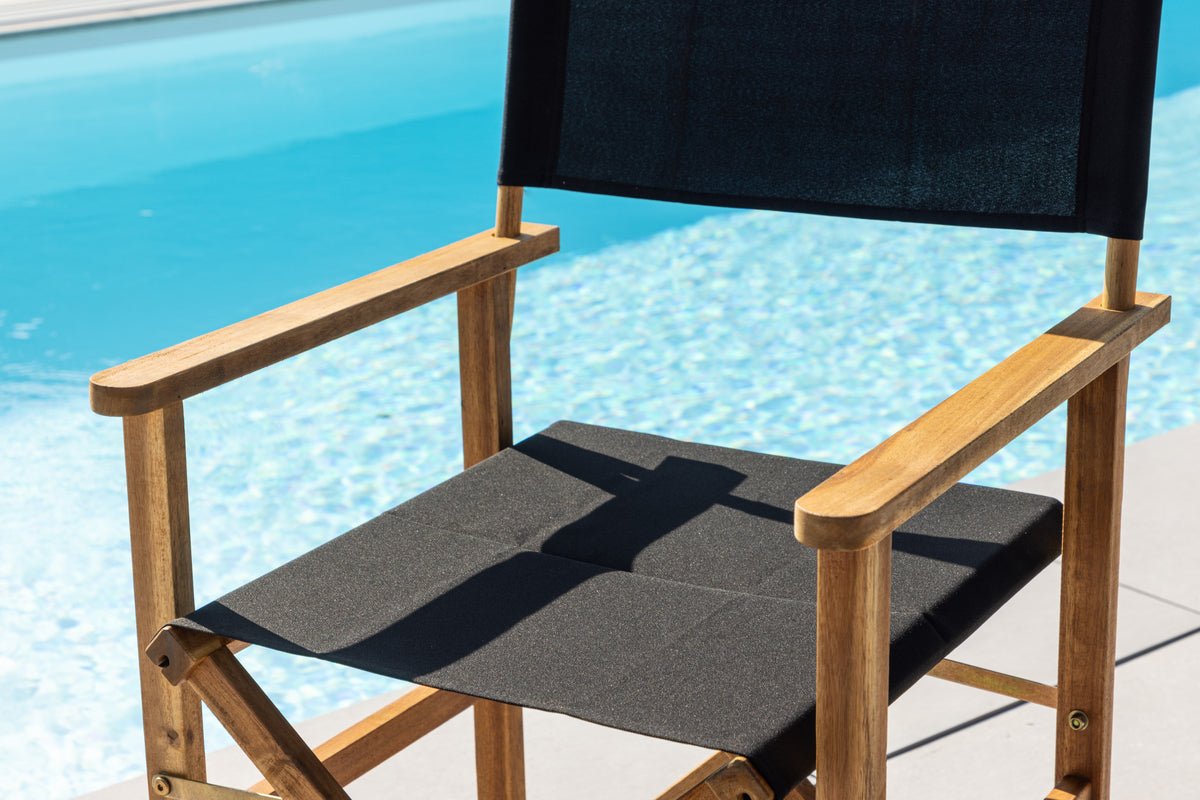 2er Set - Gartenstuhl Marlene aus Akazie/Polyester