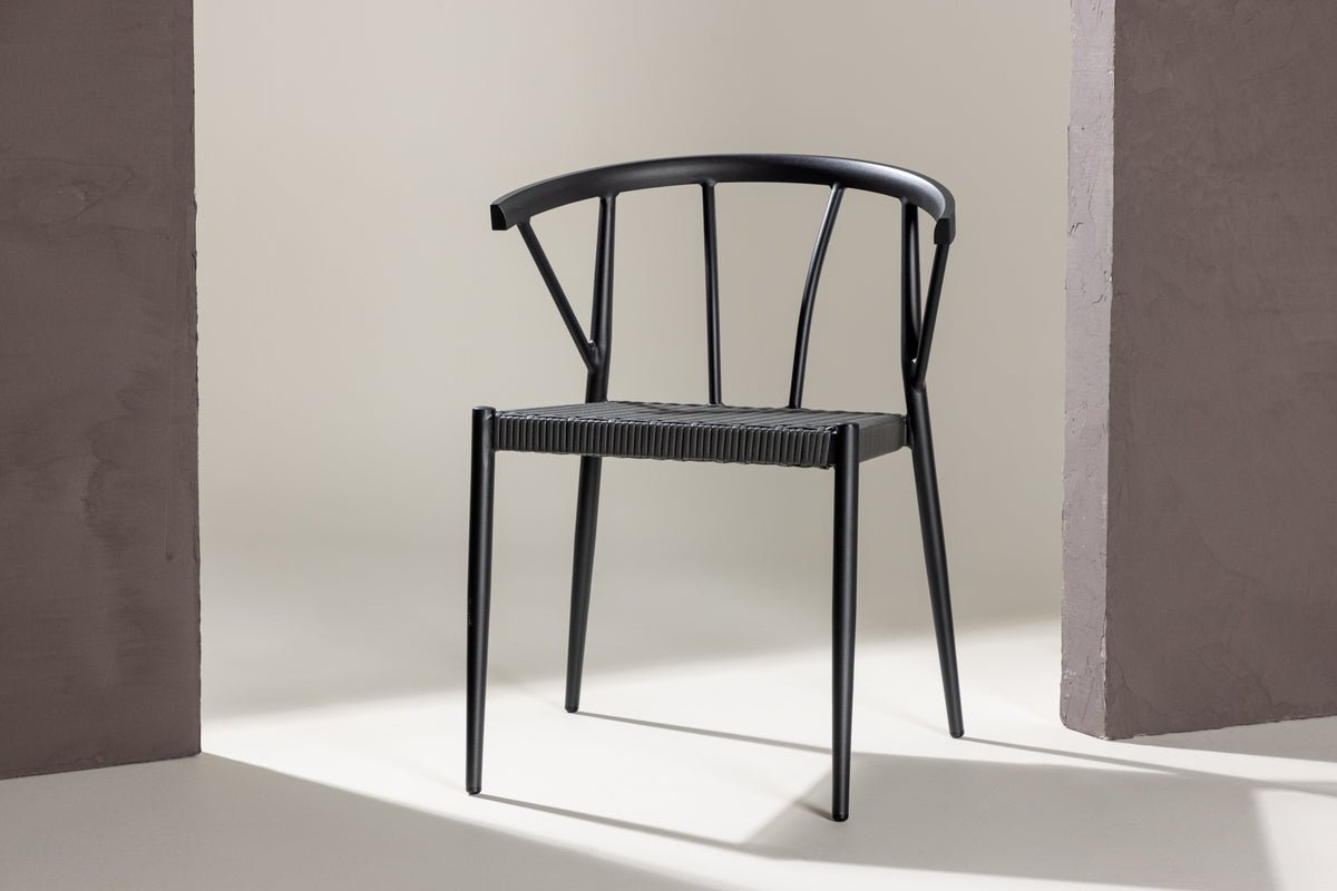 6er Set - Gartenstuhl Tina aus Rattan/Aluminium