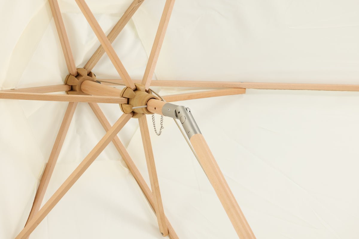 Garten Sonnenschirm Valenza – Ø250 cm in Schwarz oder Weiß