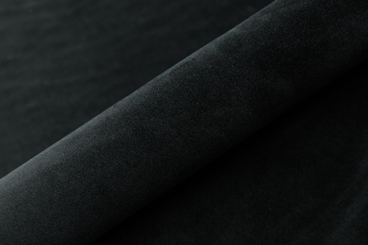 Designer upholstered bed Stellar in velvet with storage