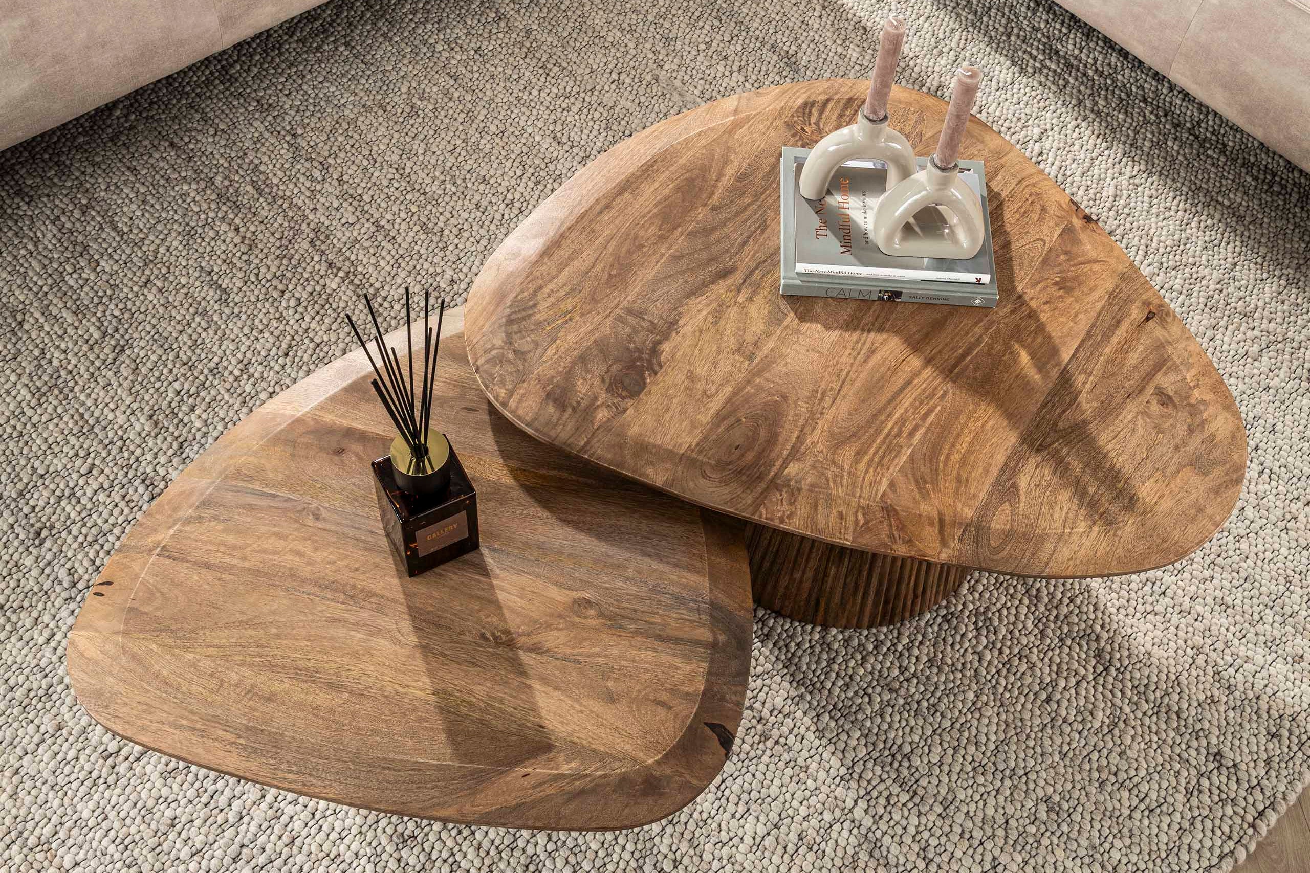 Couchtisch Arenza - 2er Set aus Mangoholz