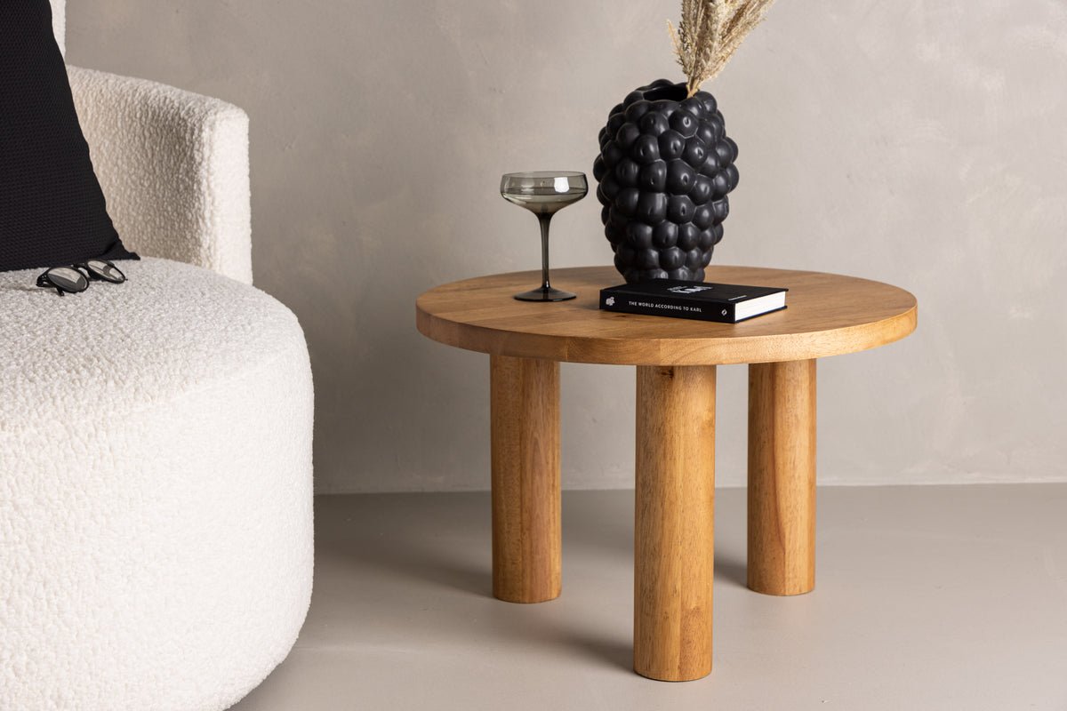 Couchtisch/Beistelltisch Tommy - aus Gummibaumholz