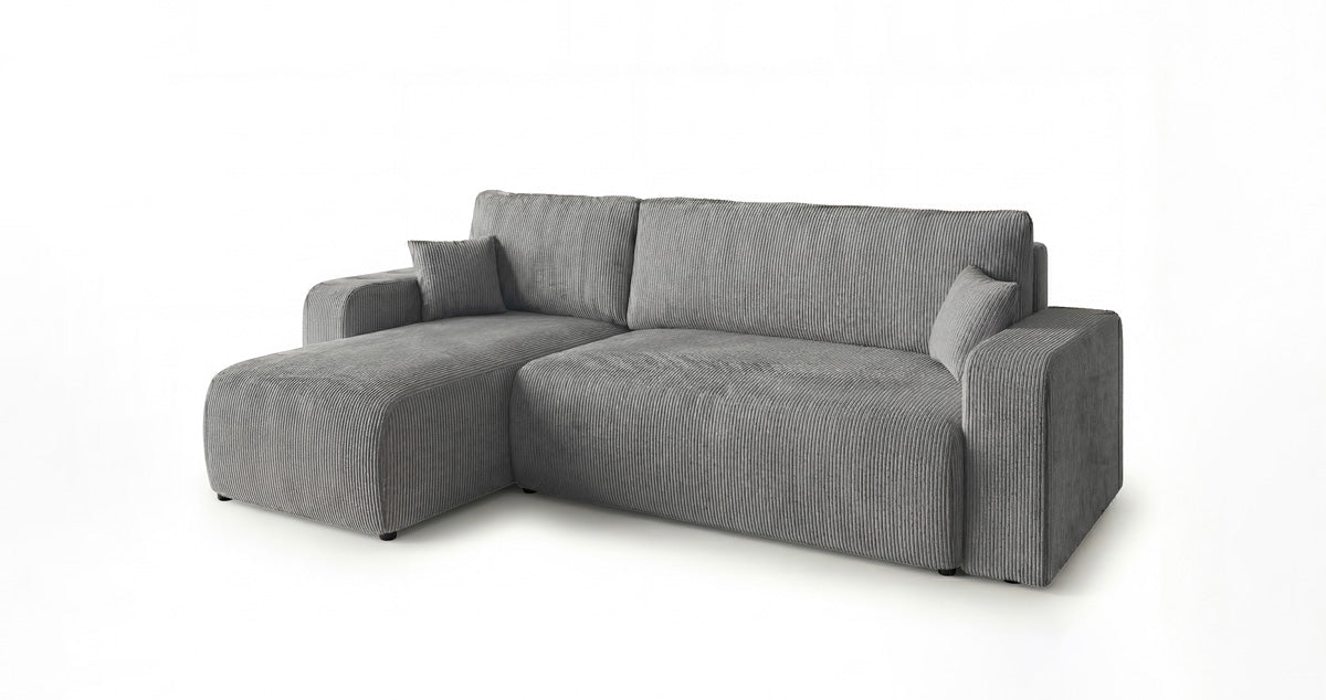 Designer Sofa Calva mit Schlaf- und Klappfunktion in Cord