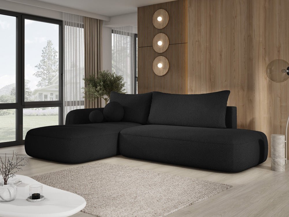 Designer Sofa Babu Bouclé mit Schlaf- und Klappfunktion