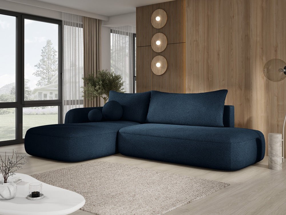 Designer Sofa Babu Bouclé mit Schlaf- und Klappfunktion