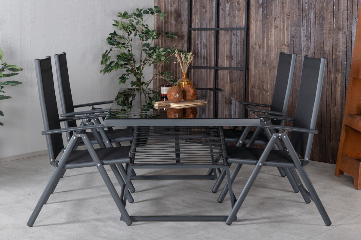 2er Set - Gartenstuhl Bologna aus Textilene/Aluminium