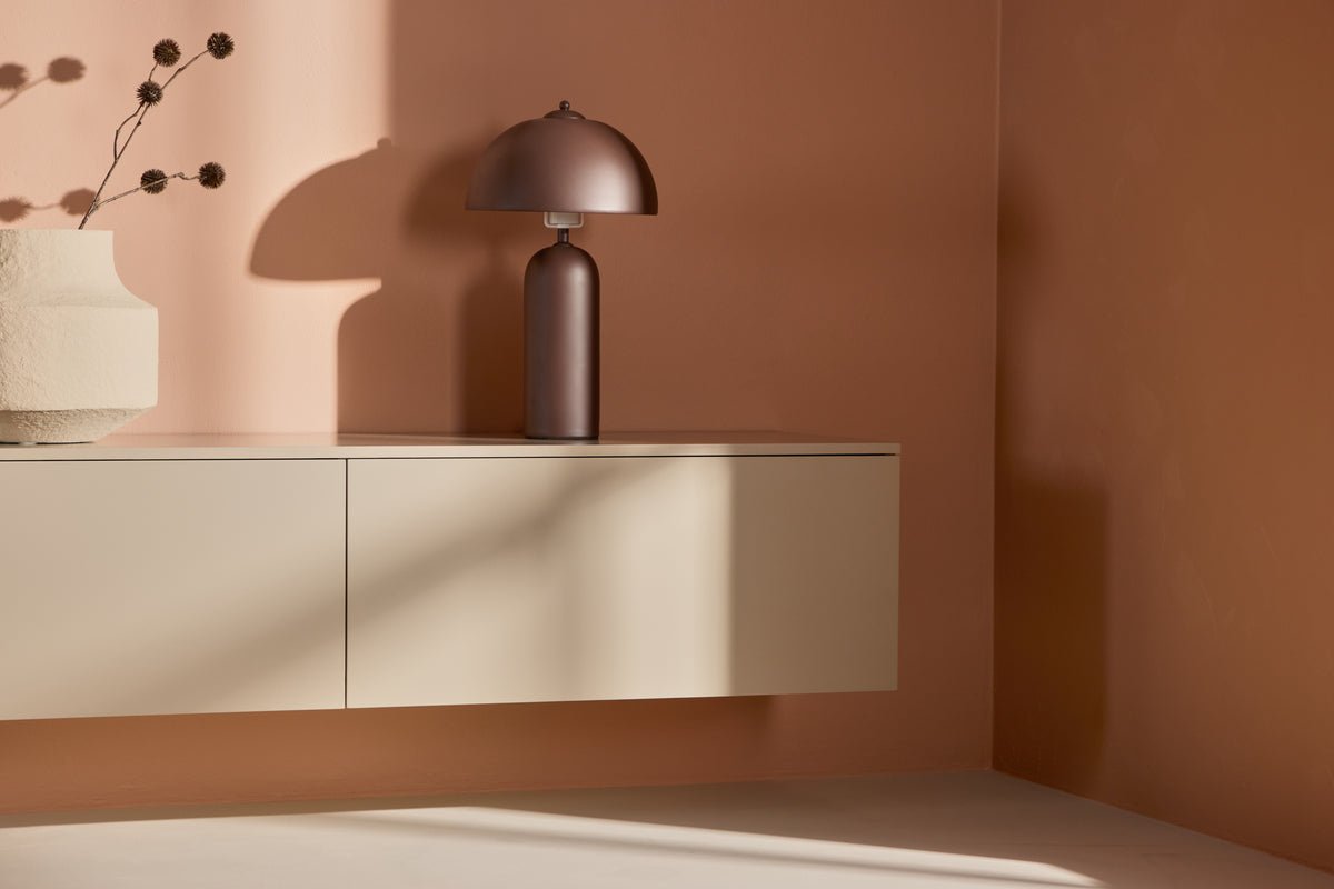 TV-Lowboard Valerio – Minimalistische Eleganz in Beige