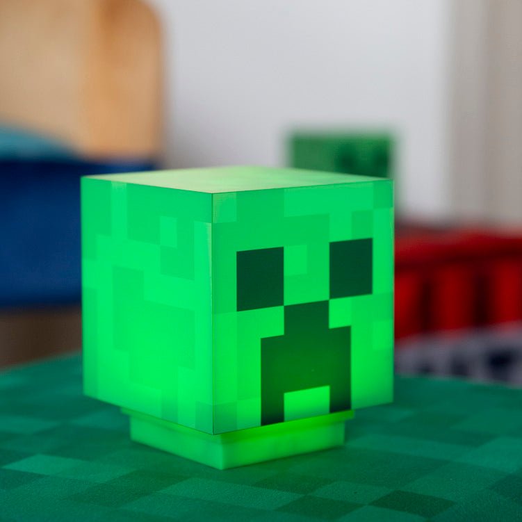Minecraft LED-Lampe „Creeper“ – Leuchtfigur mit Akku
