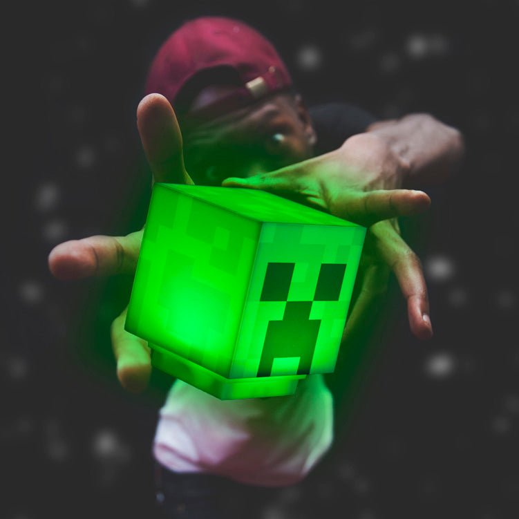 Minecraft LED-Lampe „Creeper“ – Leuchtfigur mit Akku