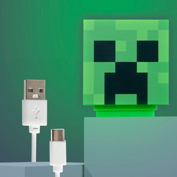 Minecraft LED-Lampe „Creeper“ – Leuchtfigur mit Akku