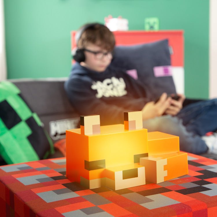 Minecraft LED-Tischlampe „Fuchsbaby“ – mit Akku & USB-C