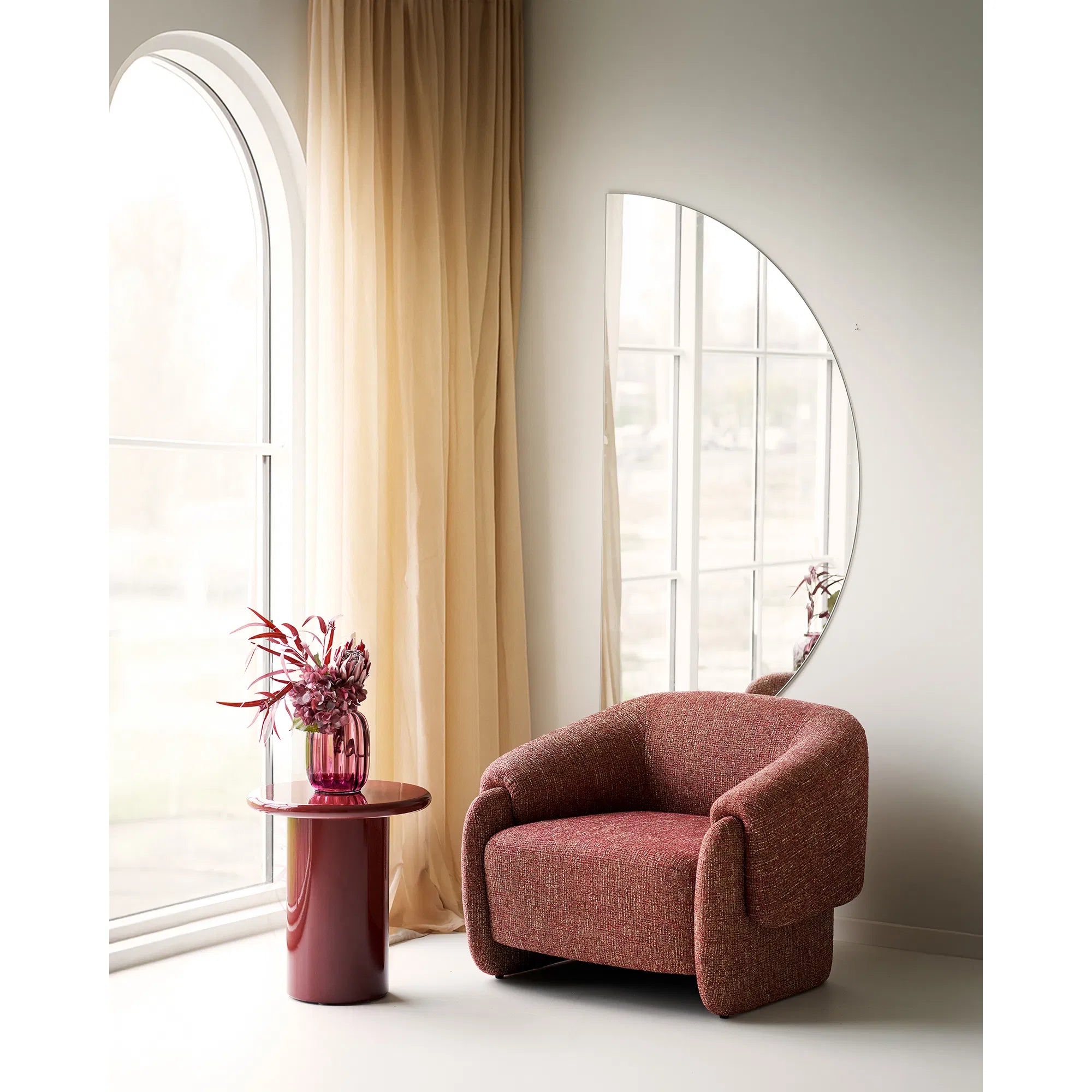 Vase Elvarin - edle Keramikvase in rot