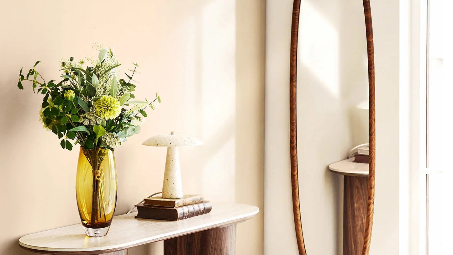 Vase Finn - aus gold-orangem Glas
