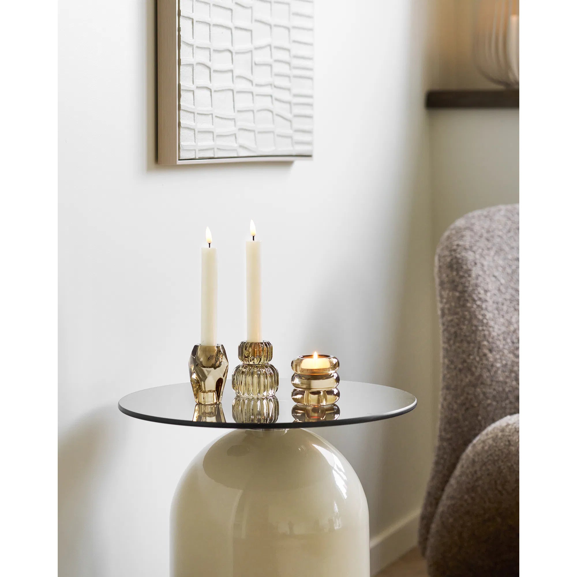 Kerzenhalter Norviera – aus Glas gefertigt (3er Set)