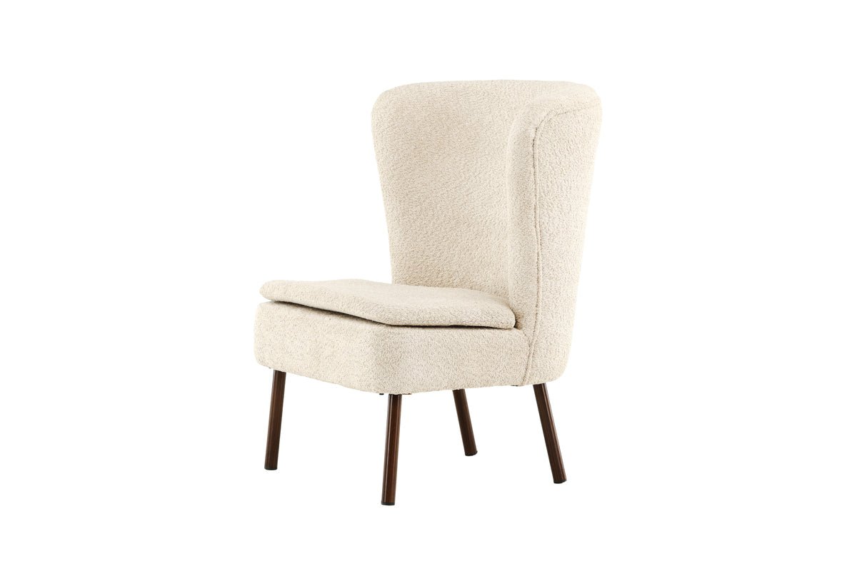 Sessel Hedwig - Mit beigem Polyesterstoff