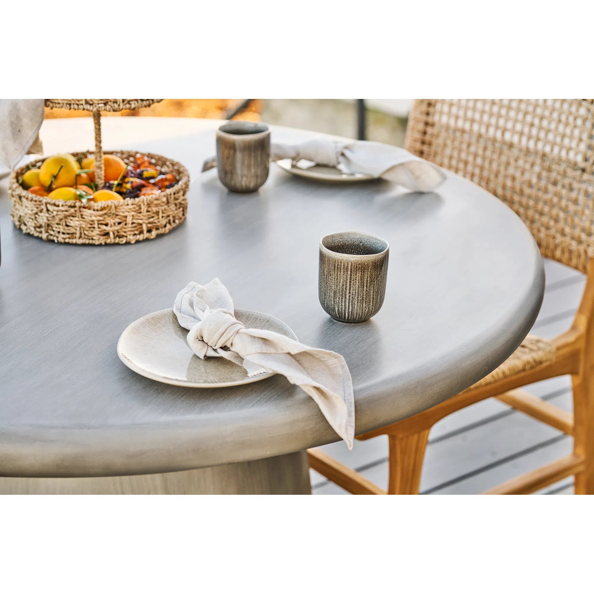 Becher-Set Arvessa – gefertigt aus Steingut mit reaktiver Glasur