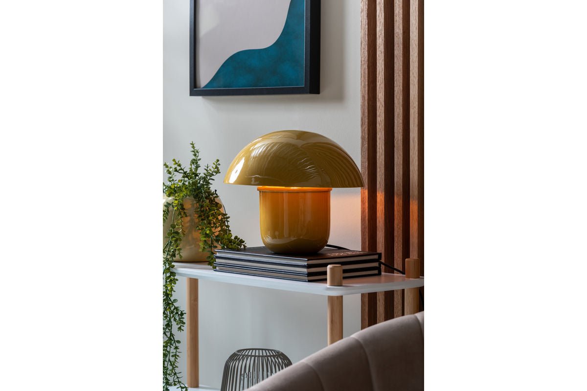 Tischlampe Fungi - Designleuchte aus Eisen in Pilzform