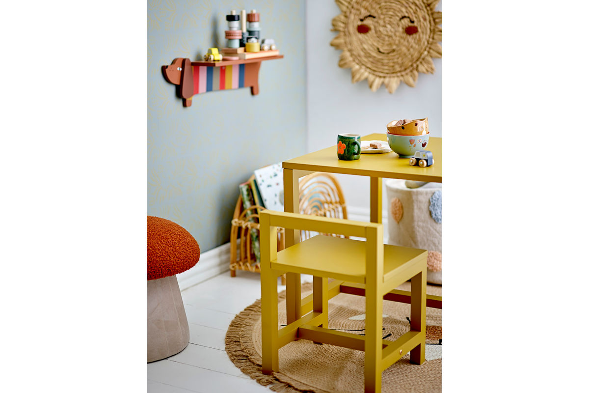 Kinder Geschirr-Set Max - handdekoriertes Kinder Set mit Hundemotiv aus Steingut