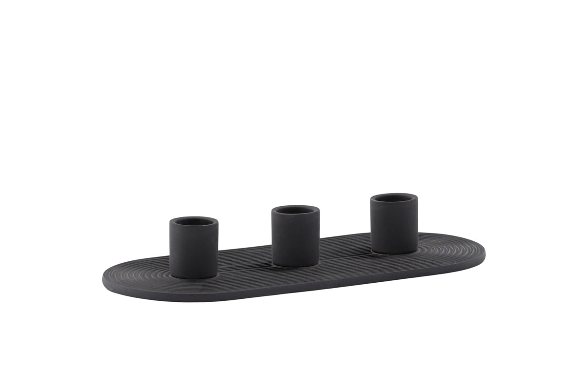 Kerzenhalter Tim - Ø3 cm aus Steinzeug für 3 Kerzen