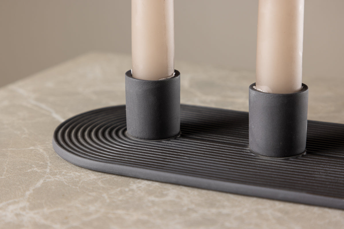 Kerzenhalter Tim - Ø3 cm aus Steinzeug für 3 Kerzen