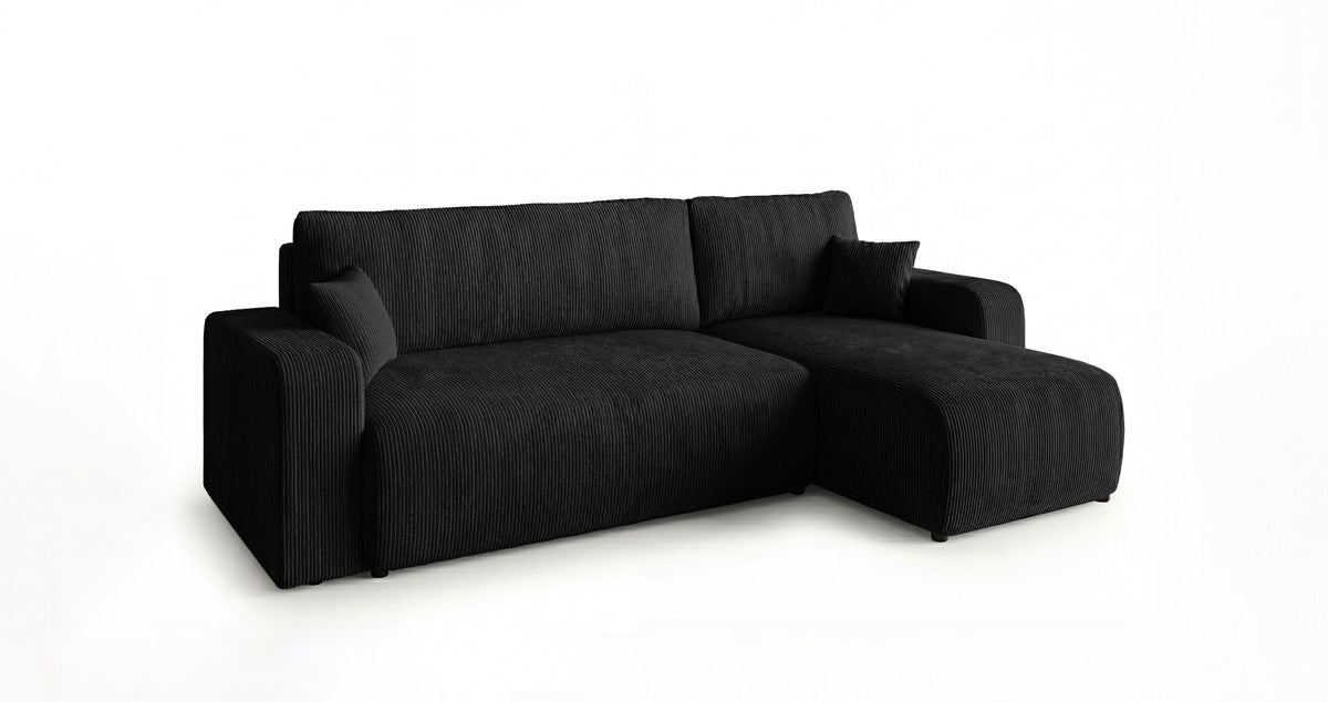 Designer Sofa Calva mit Schlaf- und Klappfunktion in Cord