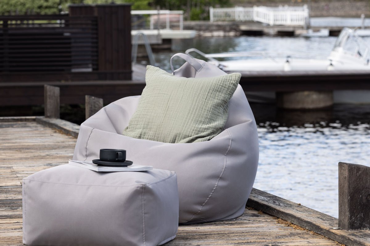 Garten Sitzsack Lago - aus Polyester in Beige
