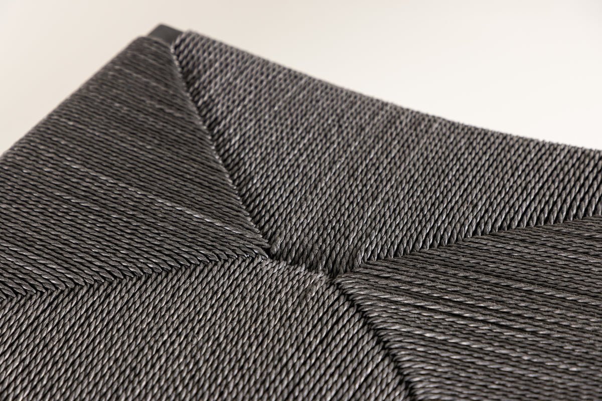 2er Set - Barhocker Simon eine Kombination aus Stahl und Seilgeflecht