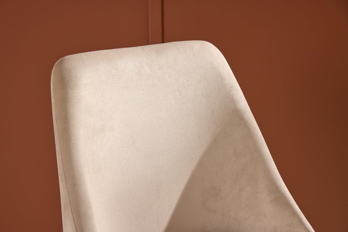 2er Set - Stuhl Liora aus weichem Polyestersamt